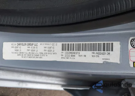 2013 Dodge Avenger Se from USA, damaged, VIN 1C3CDZAB5DN616716